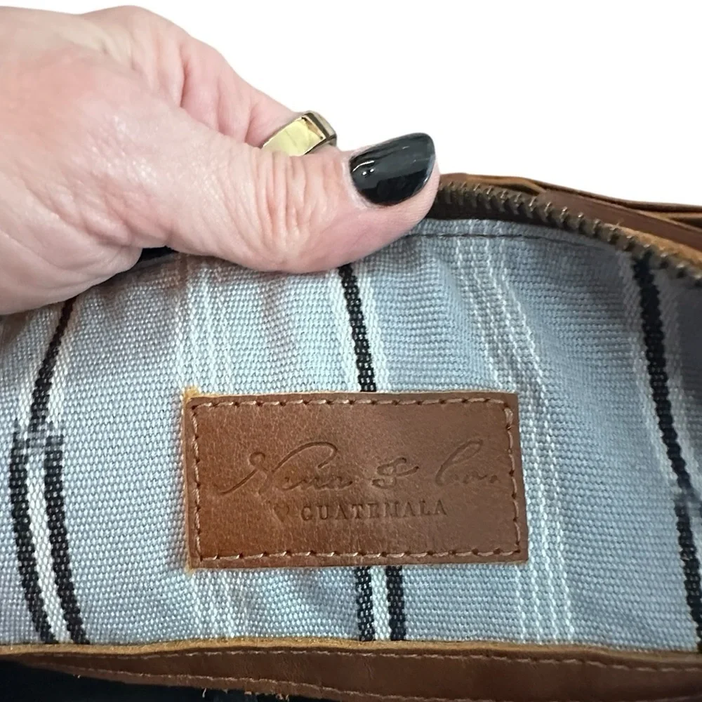Nena and Co. CDB Tote convertible backpack Guatemala OG Revival leather